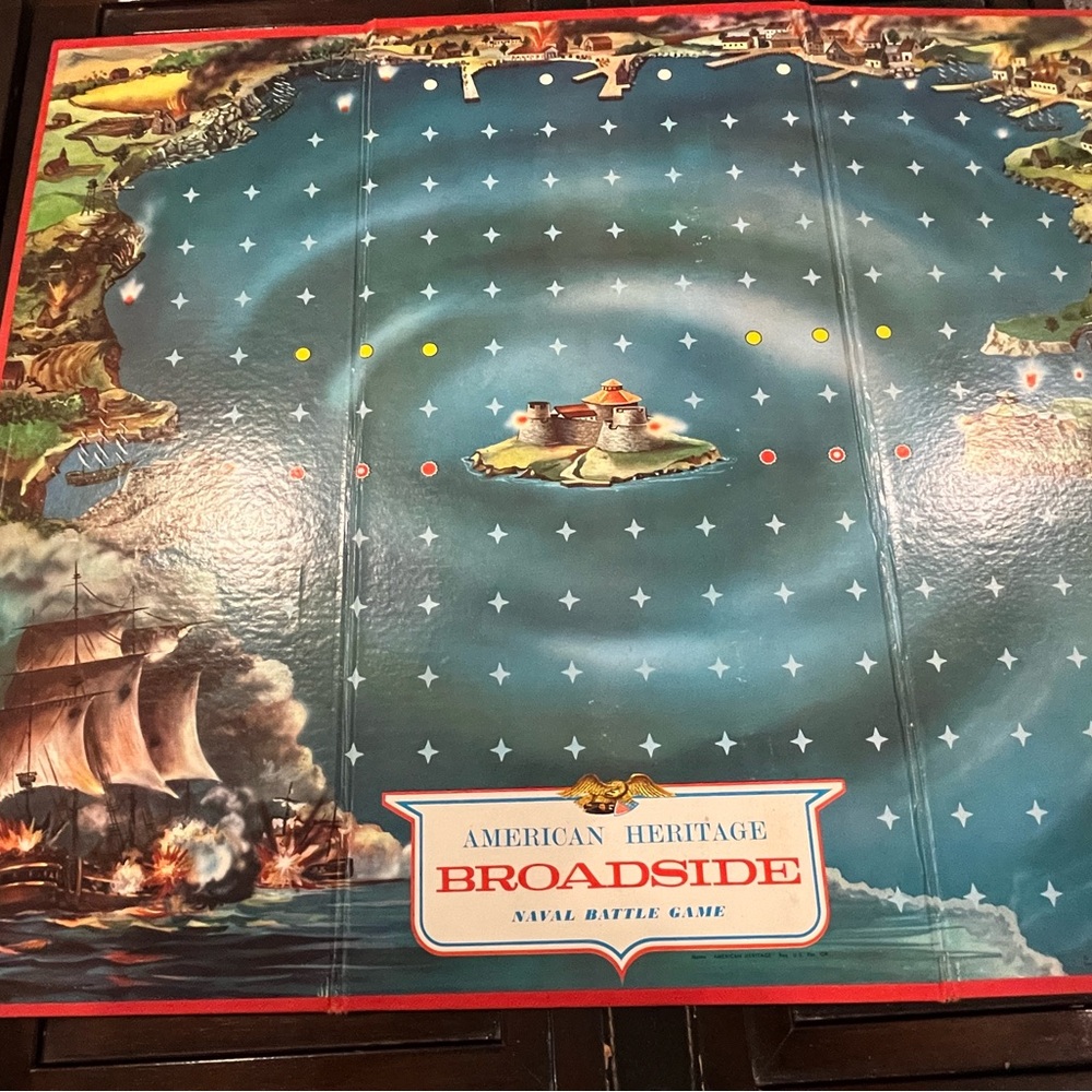 American Heritage Broadside Board Game 1962 Milton Bradley Naval Battle Game - Picture 9 of 13